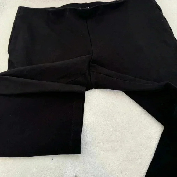Eileen Fisher Womens Pants Medium Black Pull On Elastic Waist Viscose Ny… - Picture 2 of 12